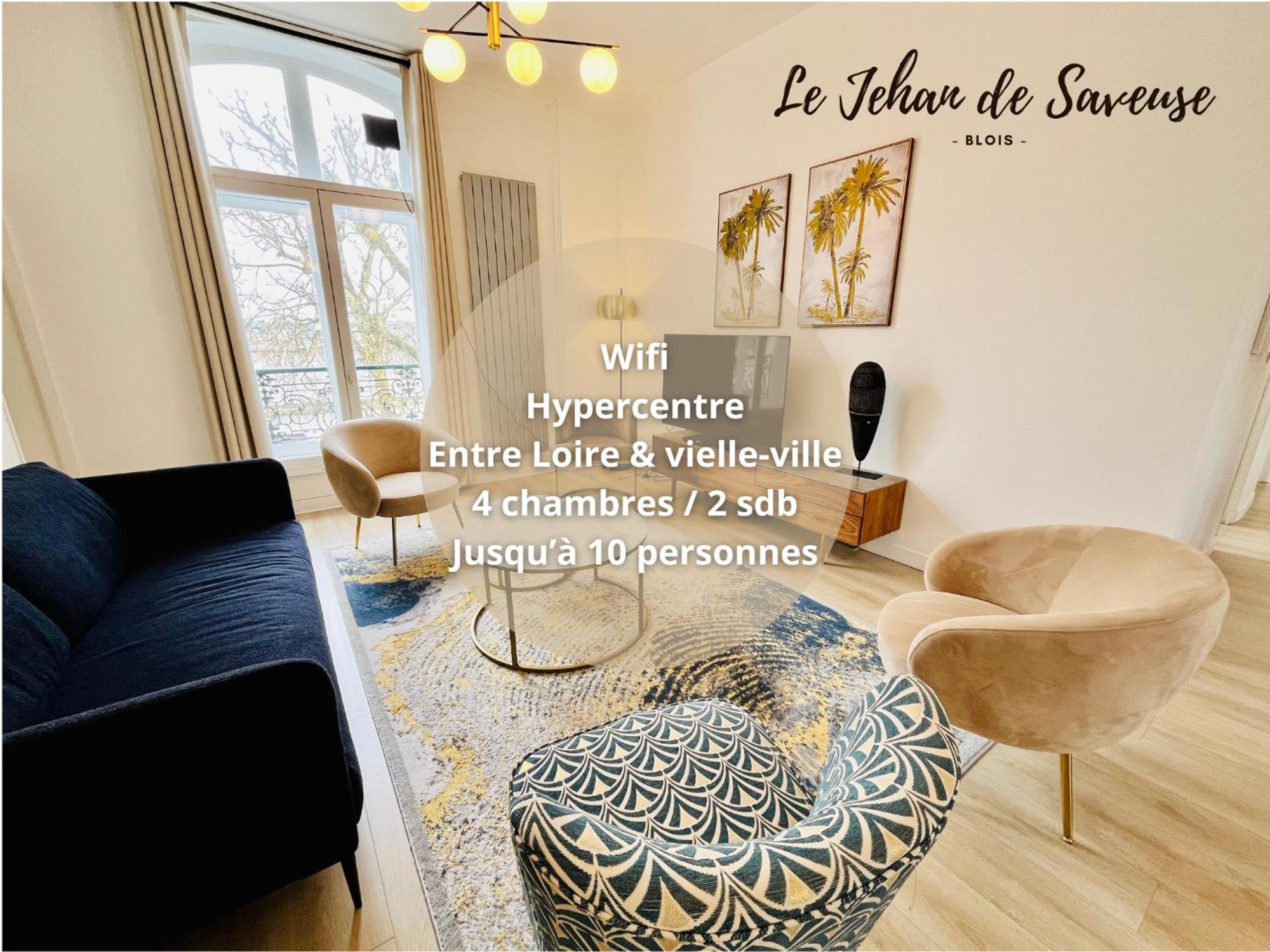 Hypercentre, Quai De Loire, Lumineux, Spacieux, Familial, Le Jehan De Saveuse Блоа Екстериор снимка